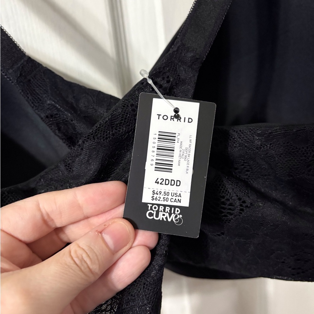 Torrid Black Cross-Back Bra - Picture 4 of 9